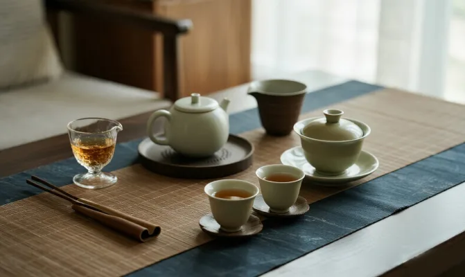 喝茶品酒饮水场景