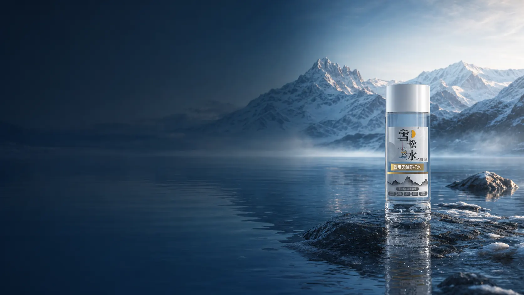山水之间的雪松灵水产品视觉